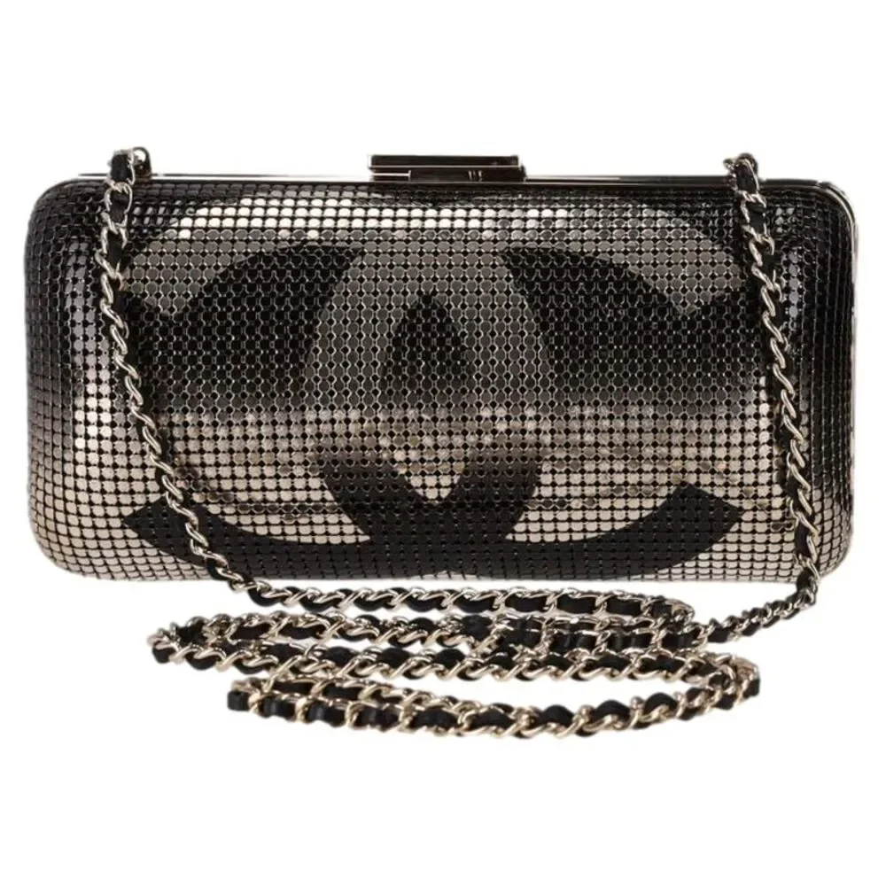 Chanel Chainmail 'CC' Logo  Hologram Minaudiere Bag